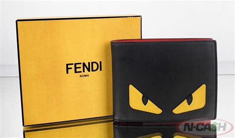 replica fendi wallet monster|Fendi monster eyes bifold wallet.